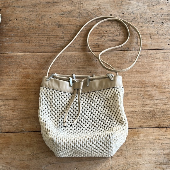 👜 Authentic Rag & Bone Dayton Crochet Bucket Bag – “Natural Net” - Picture 4 of 12